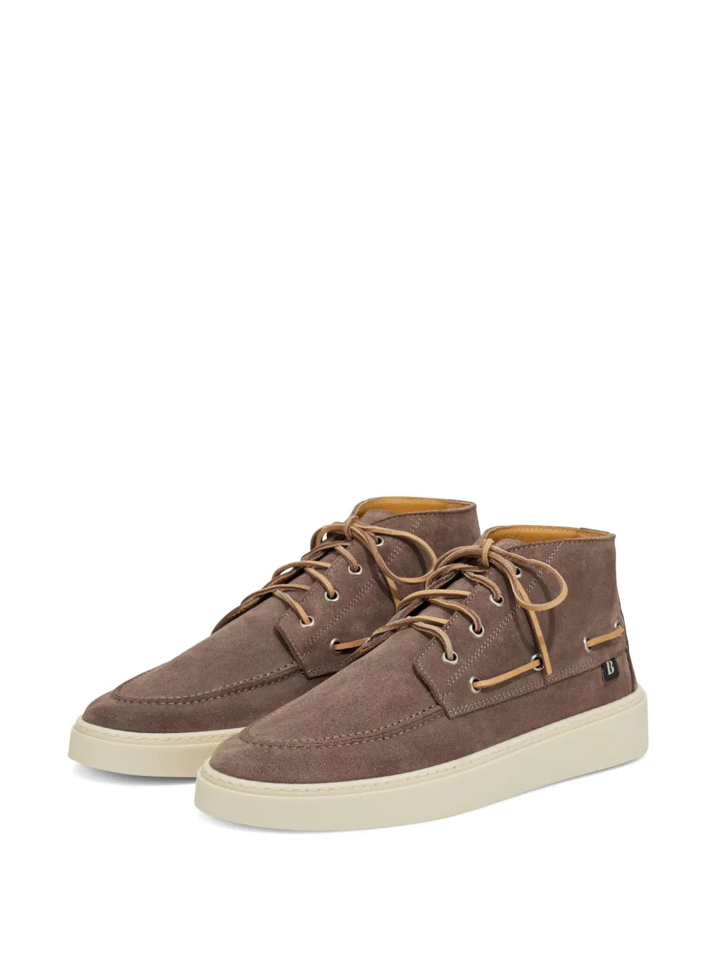 Boggi Milano suede high-top derby shoes