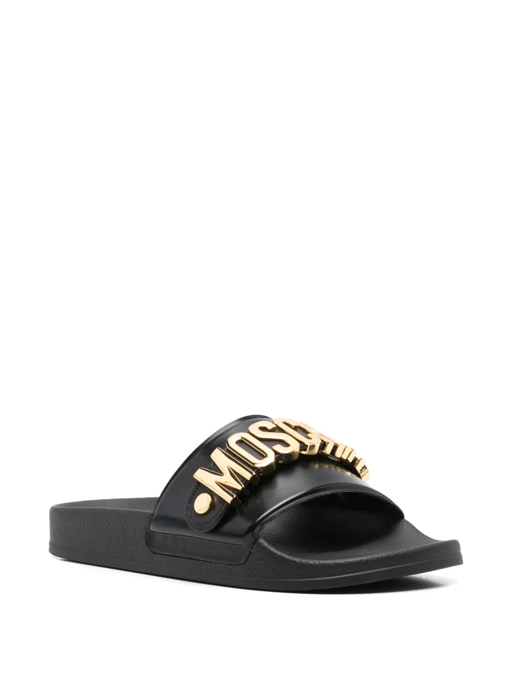 Moschino logo-lettering slides