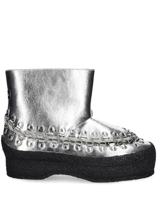 BLUEMARBLE metallic-effect ankle boots