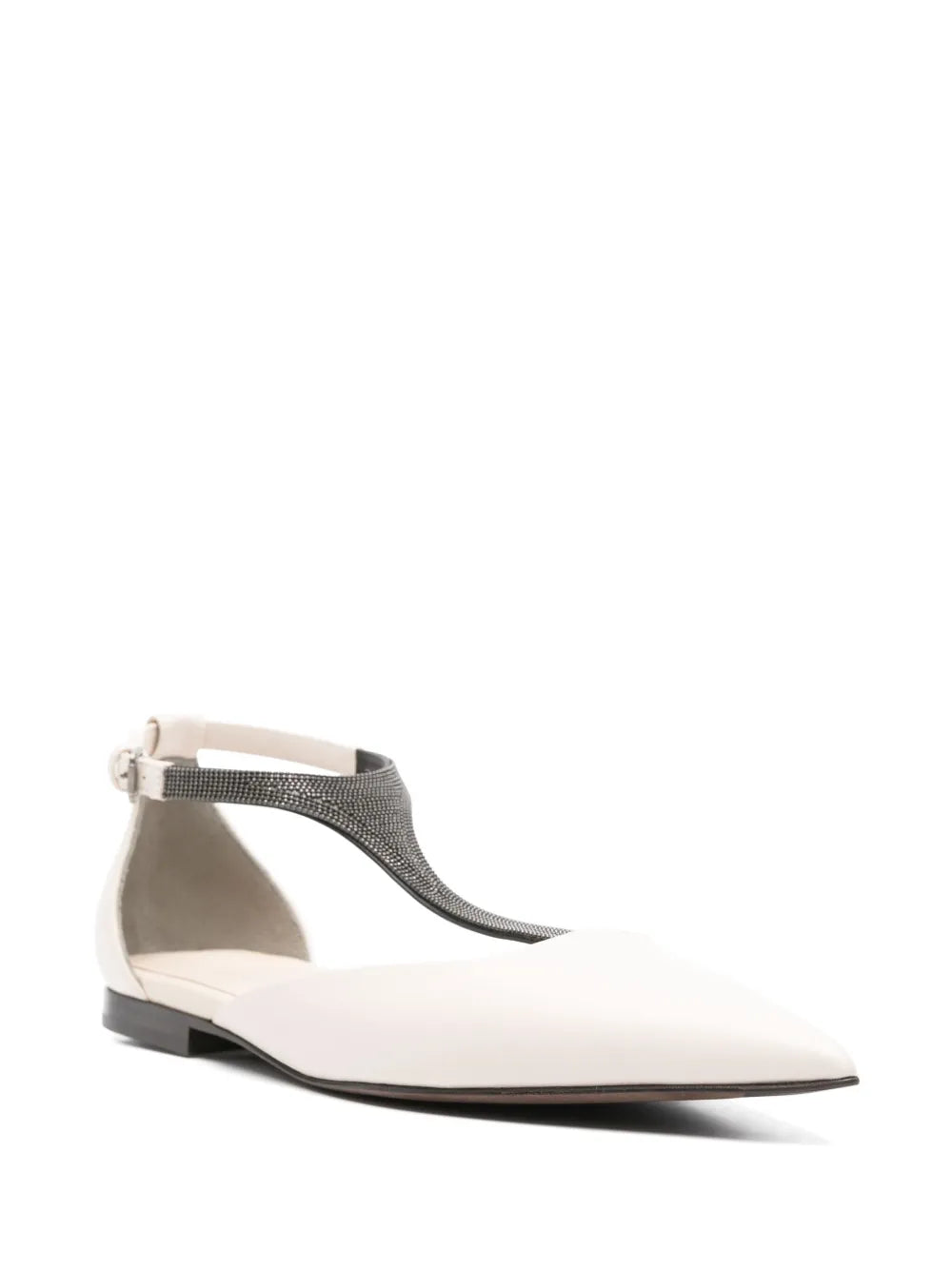 Brunello Cucinelli leather ballerinas