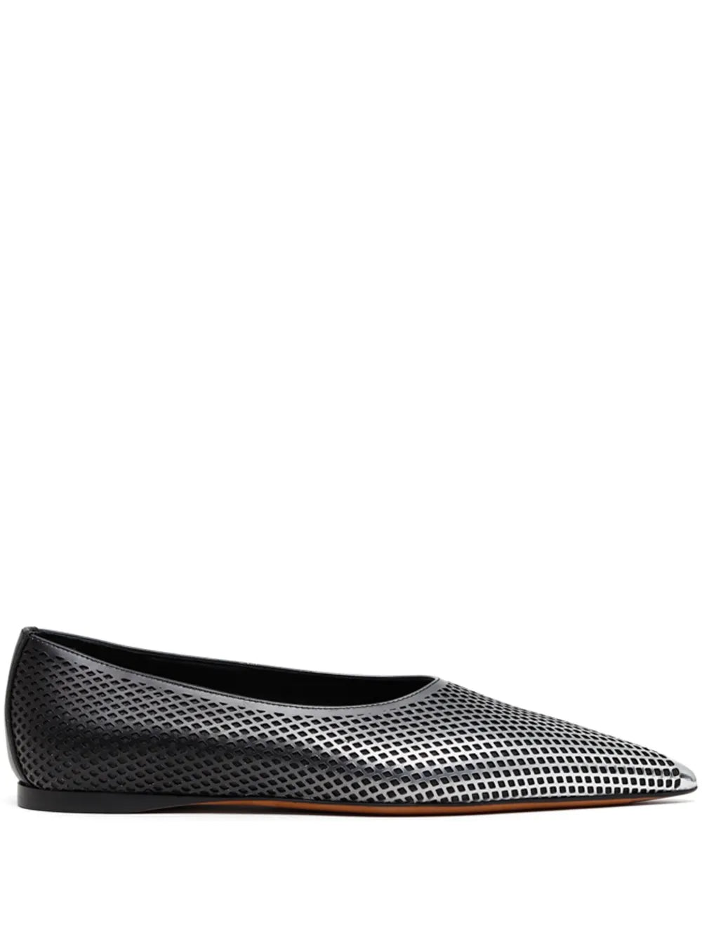 Alaïa degradé-effect mesh ballerina shoes