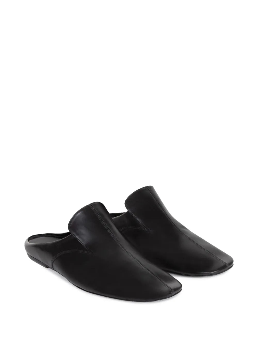 DRIES VAN NOTEN paneled leather mules