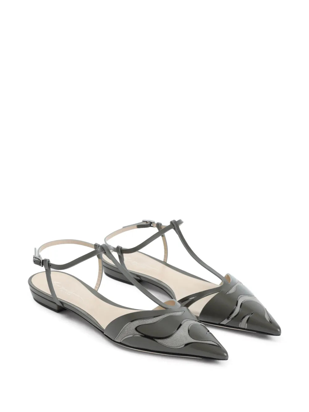 Giorgio Armani leather ballerina shoes