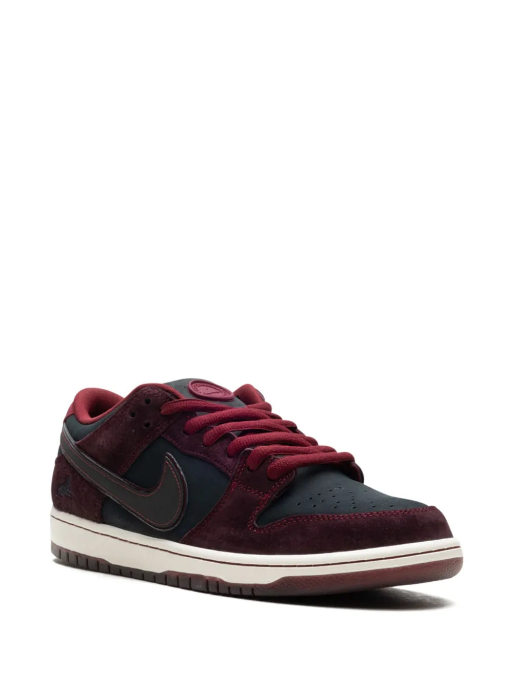 Nike x Riot Skateshop SB Dunk Low "Mahogany/Dark Beetroot/Team Red/Sail/Night Maroon" sneakers