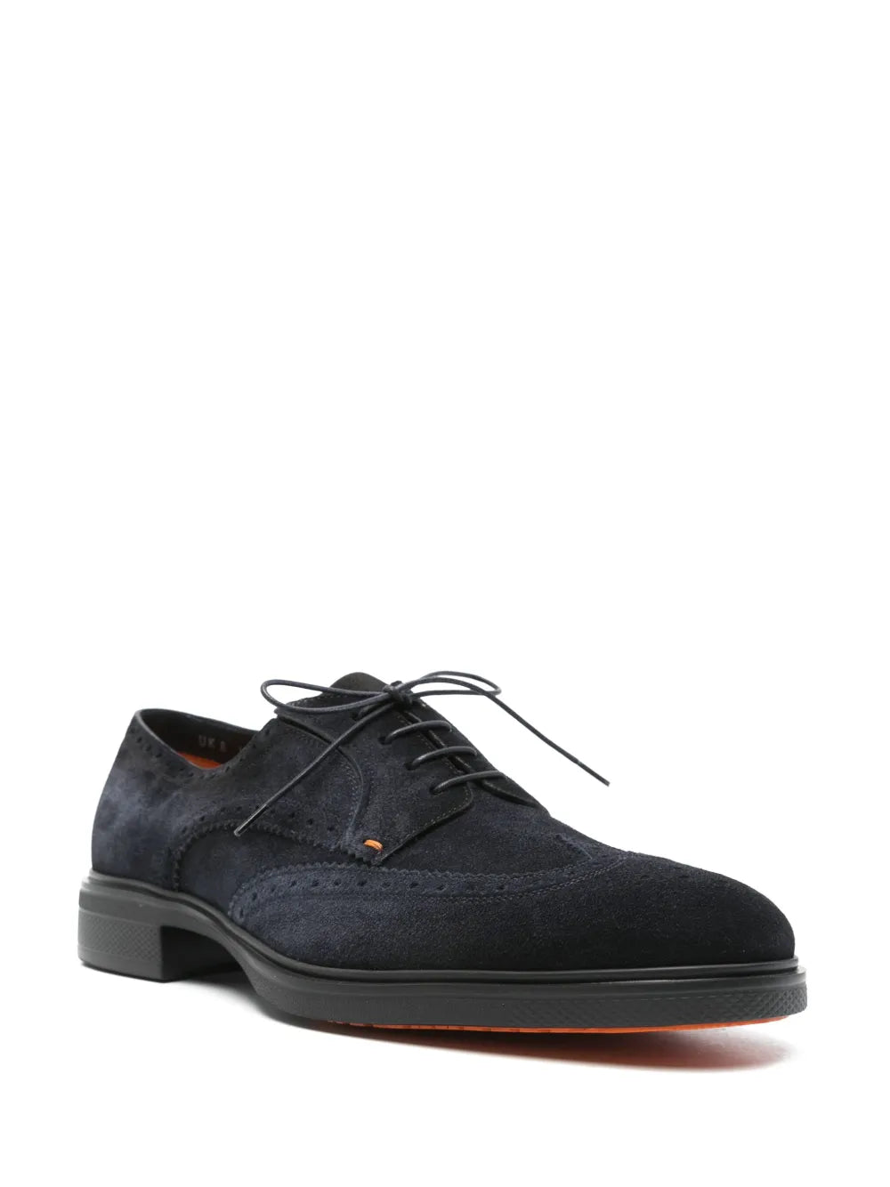 Santoni suede Oxford shoes