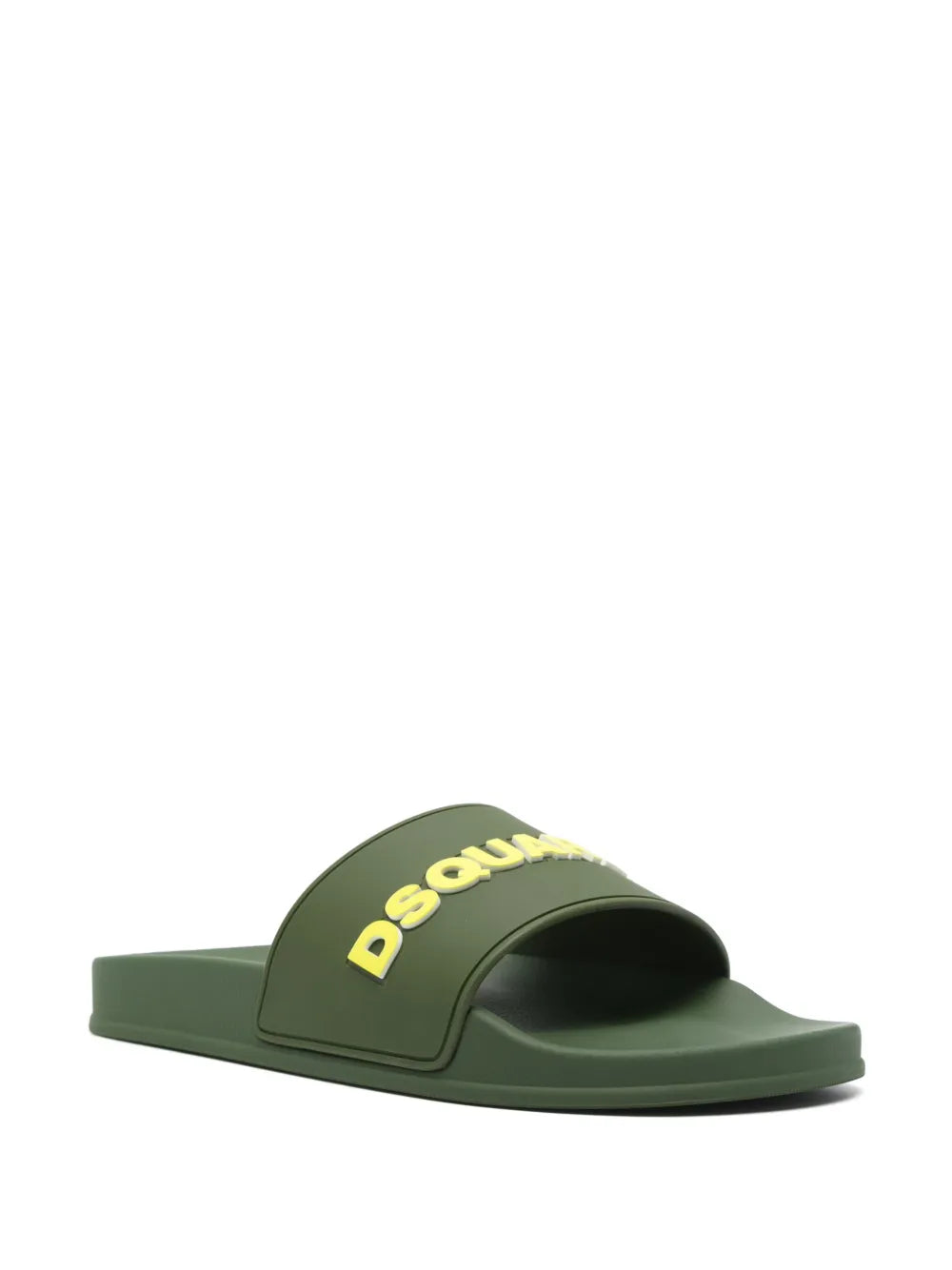 DSQUARED2 raised-logo slides