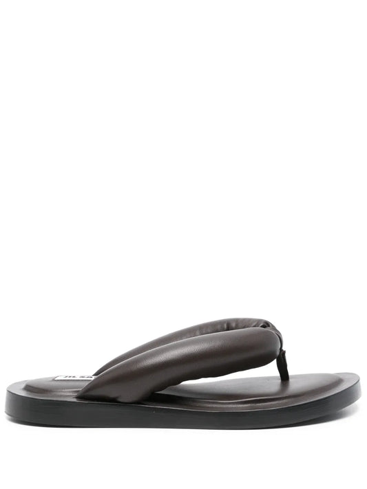 Jil Sander nappa flip flops