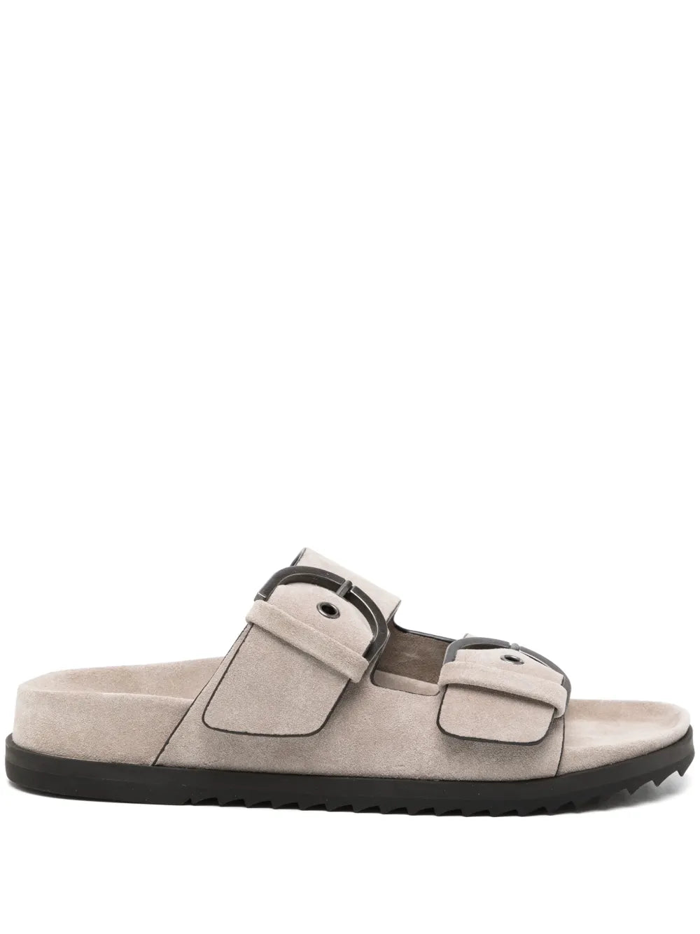 James Perse suede buckle slides