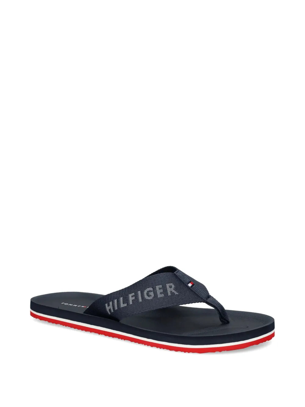 Tommy Hilfiger logo-print flip flops