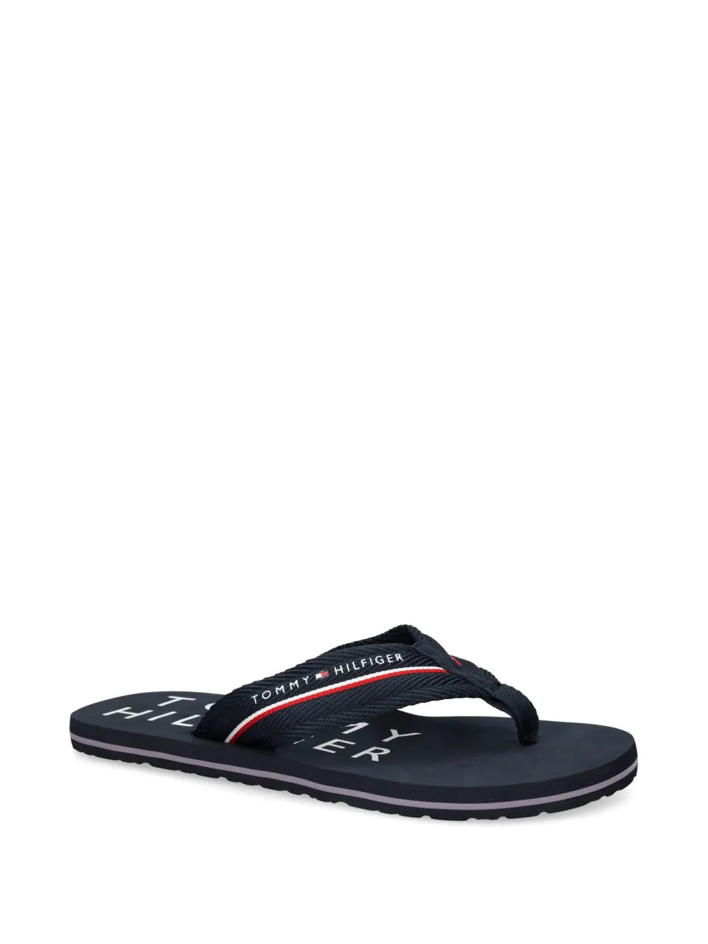 Tommy Hilfiger logo-print flip flops