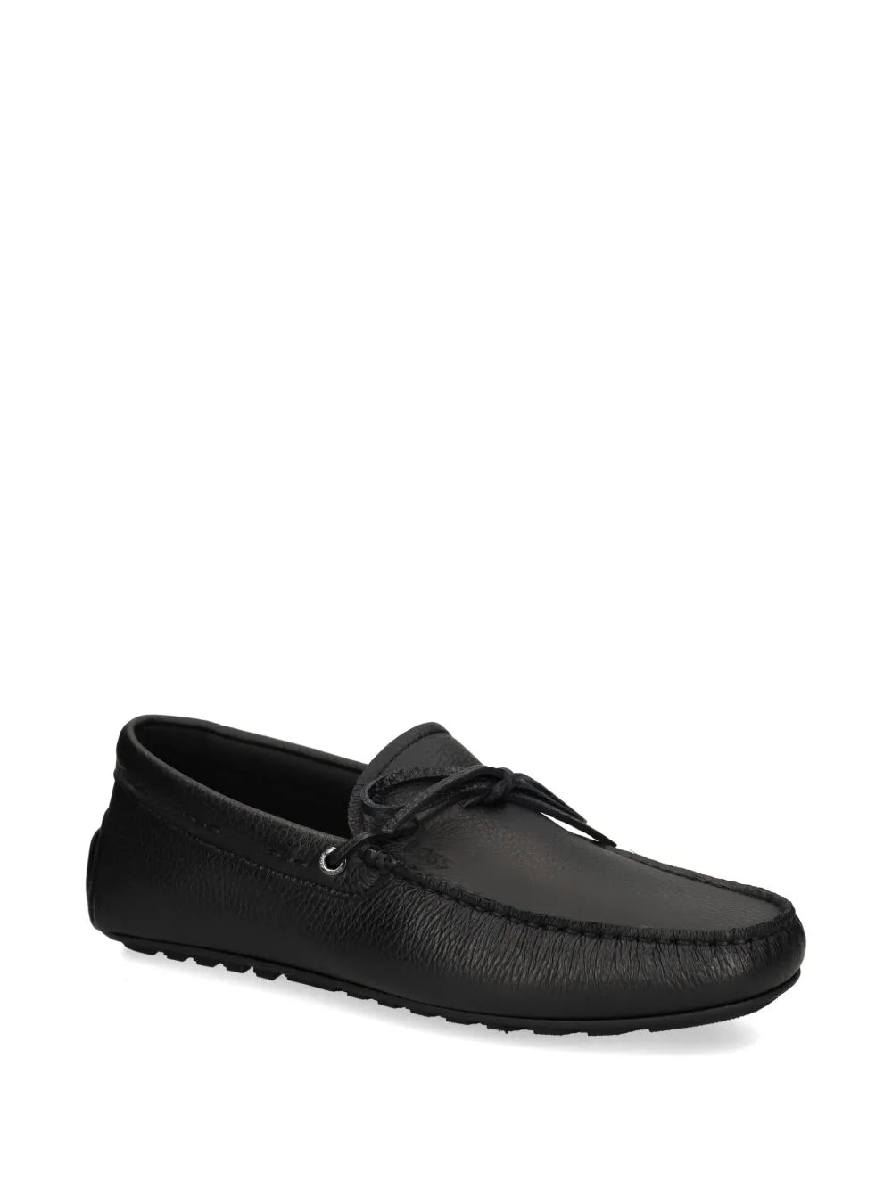 BOSS logo-embossed boat shoes