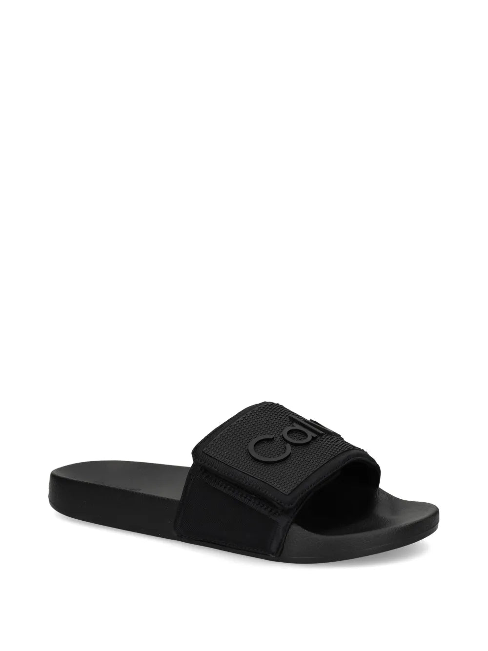Calvin Klein Jeans logo touch-strap slides