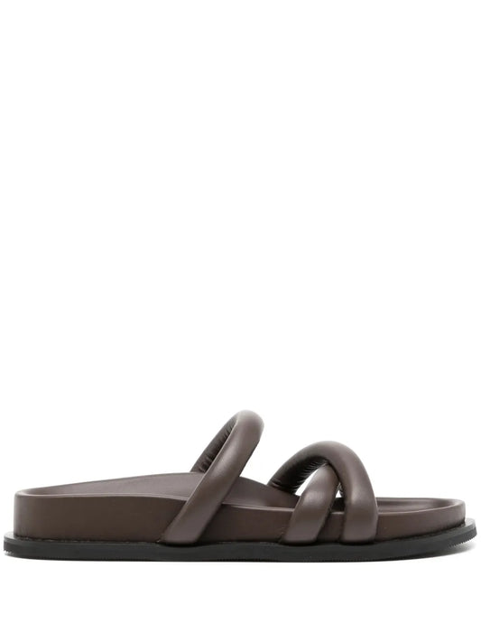 St. Agni soft cross strap slides