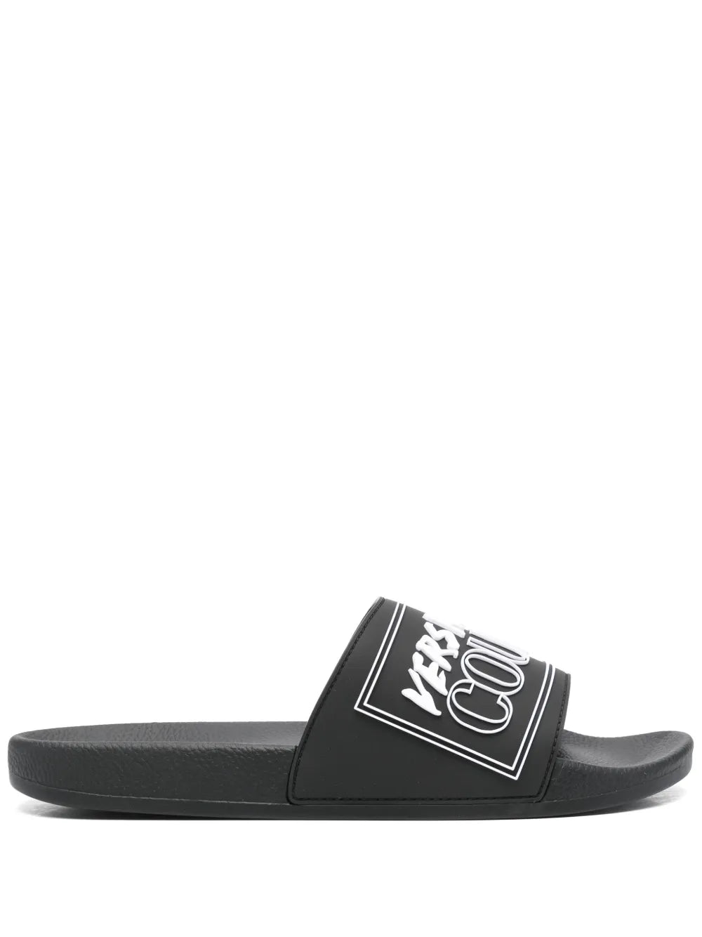 Versace Jeans Couture logo-embossed slides