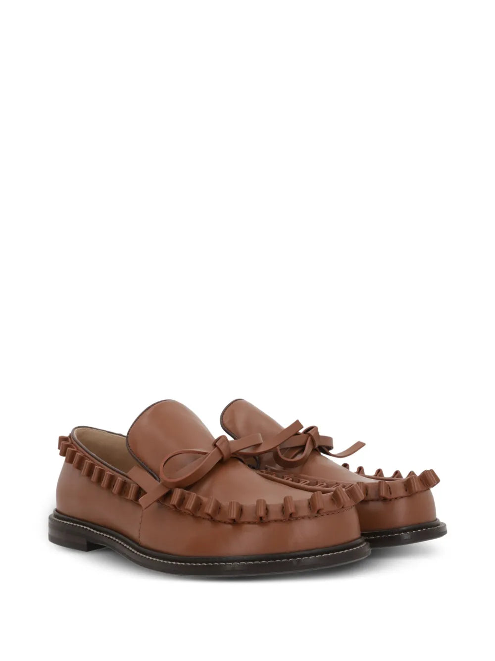 JW Anderson ruffled leather loafers