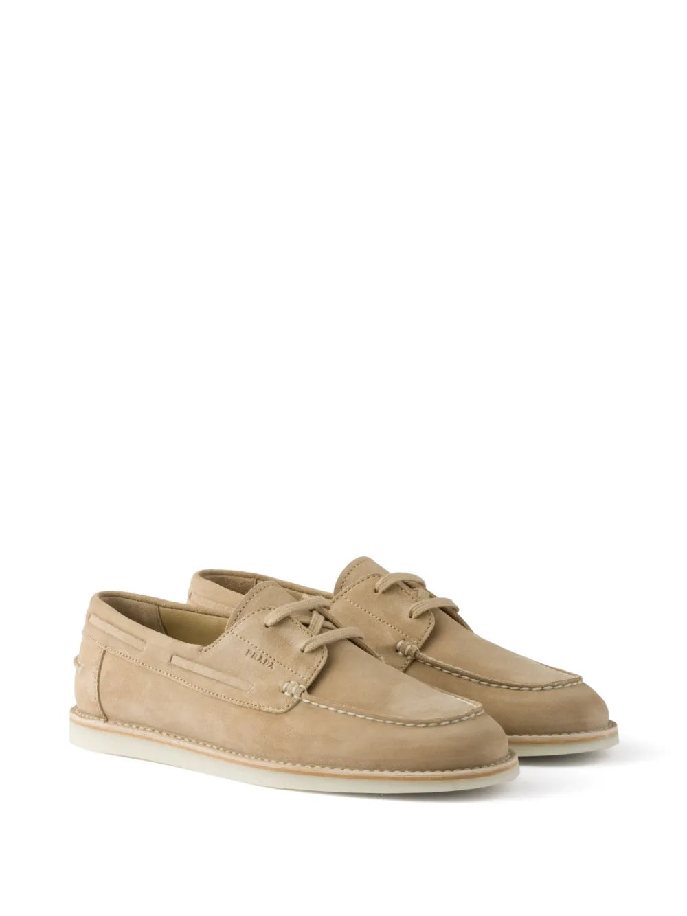 Prada bleached suede shoes