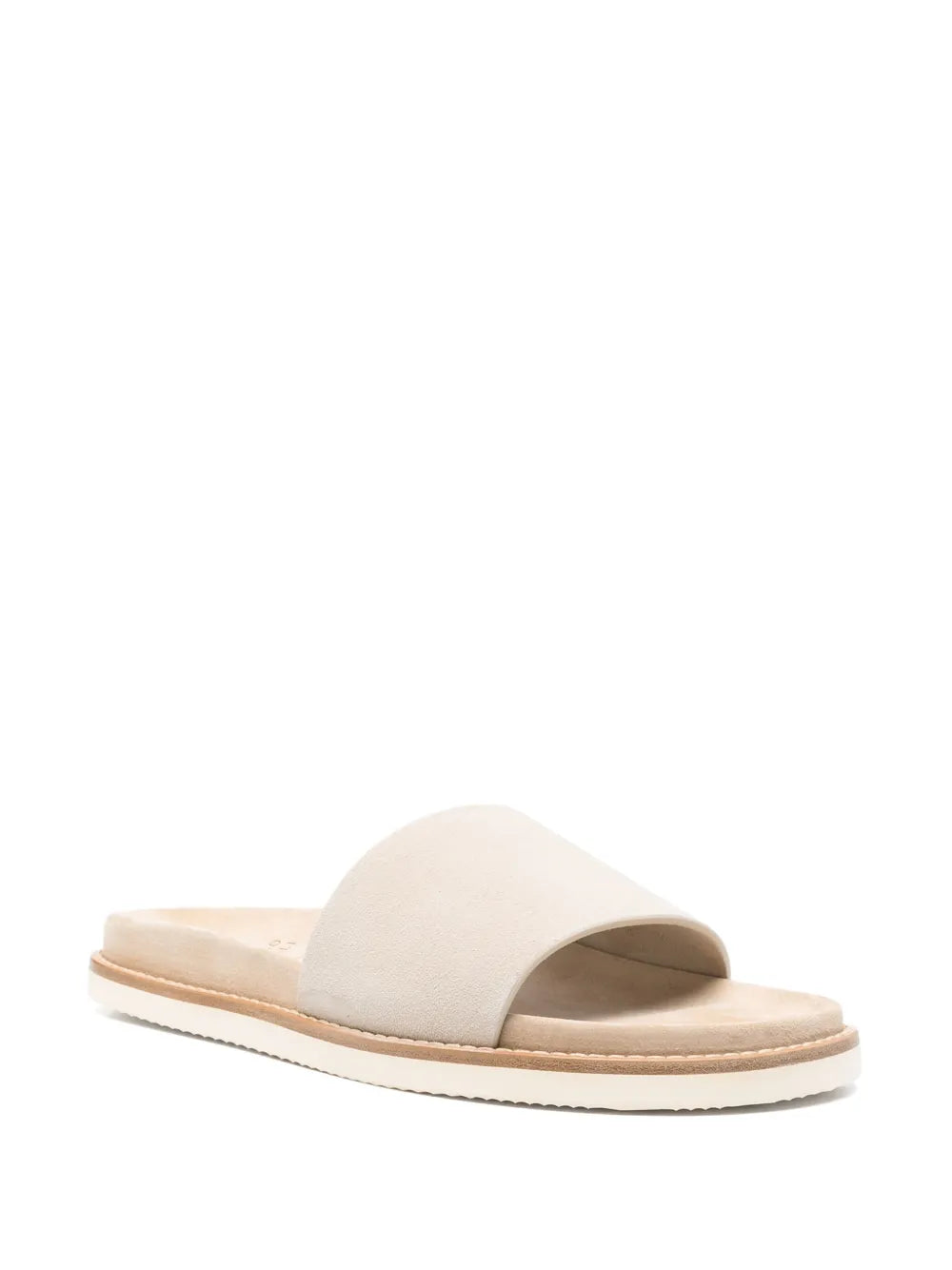 Brunello Cucinelli suede slides