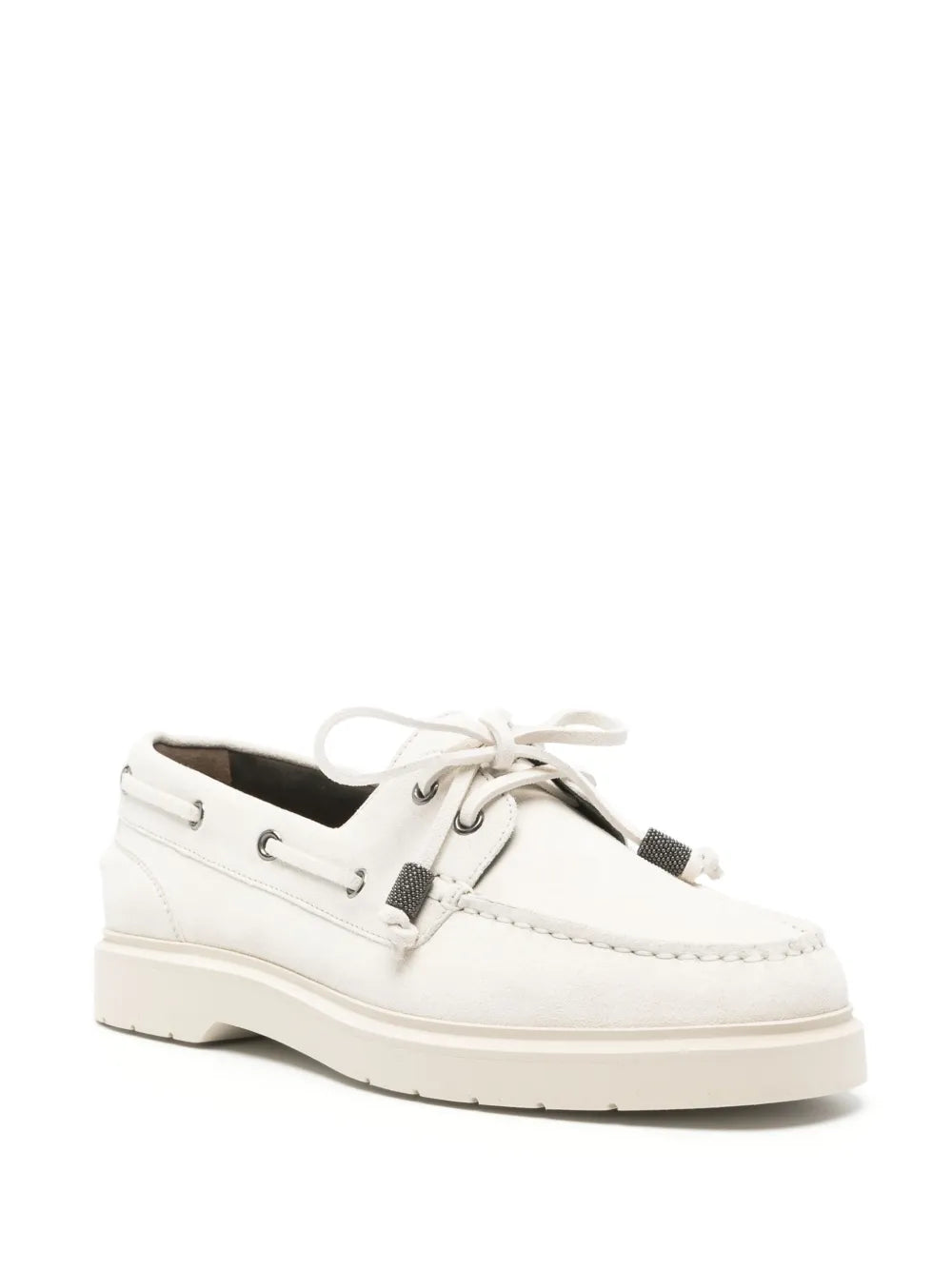Brunello Cucinelli suede boat shoes