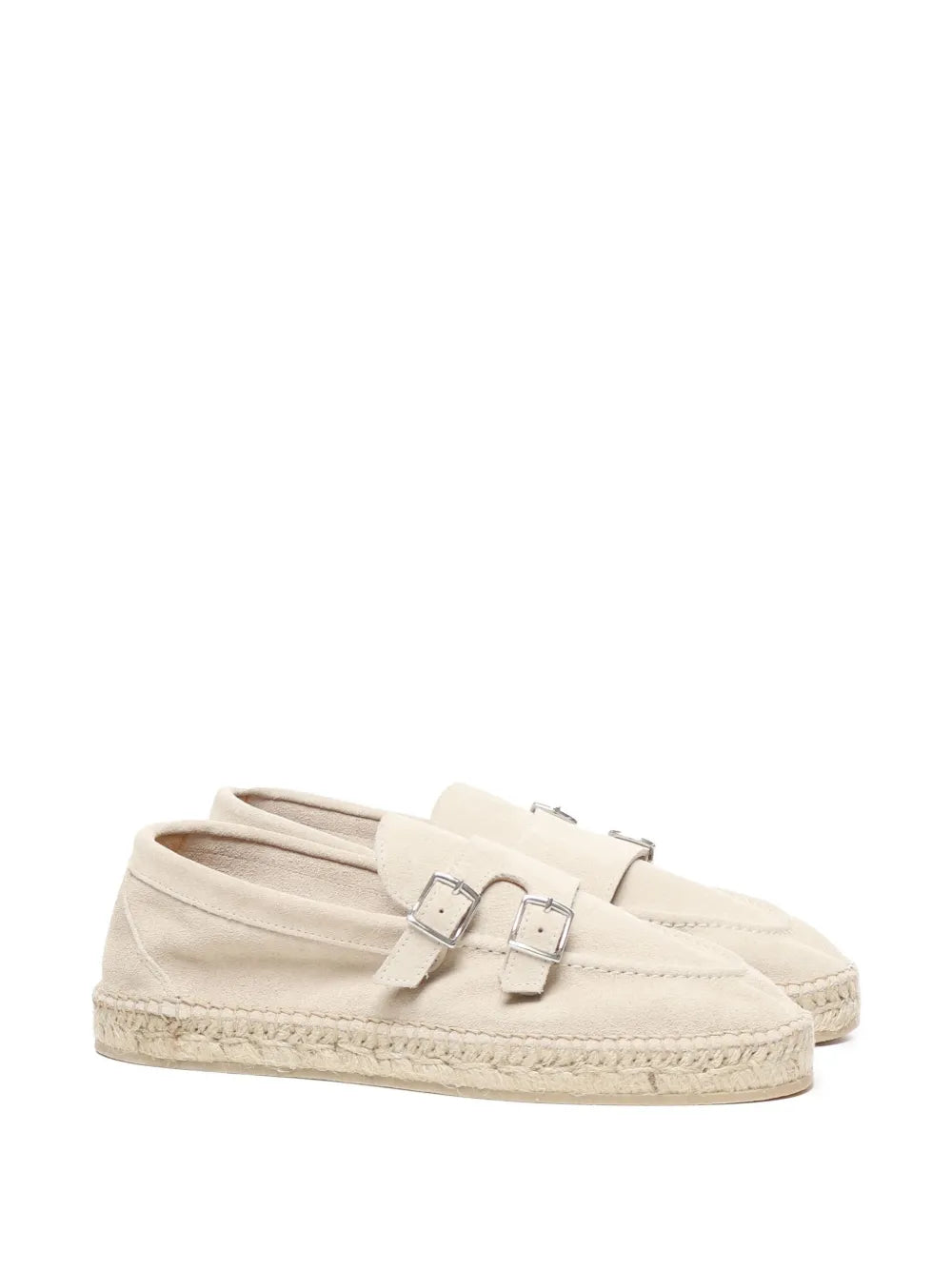 Eleventy buckle-strap suede espadrilles