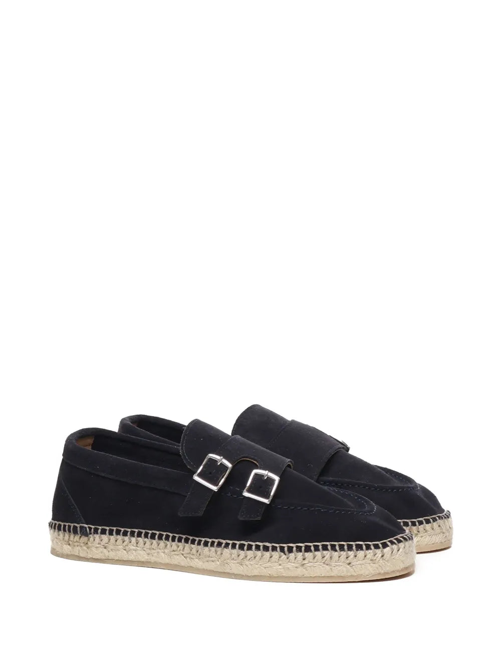Eleventy buckle-strap suede espadrilles