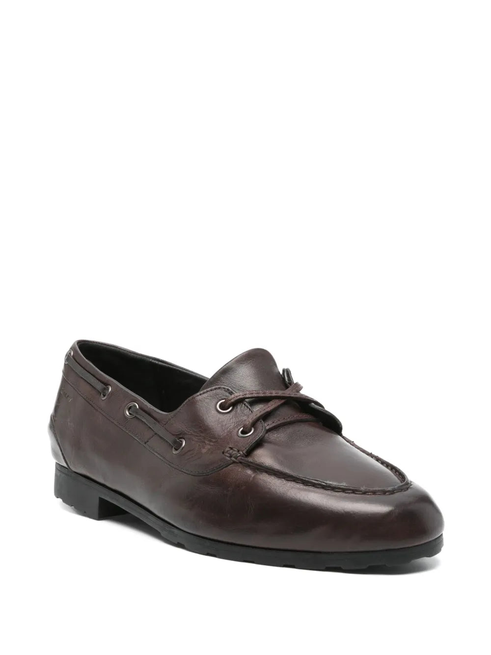Bally leather boat shoes