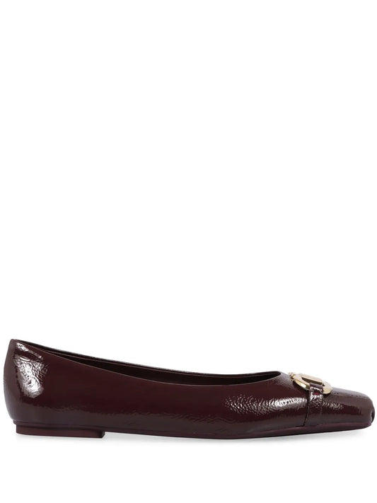 Ferragamo Gancini-plaque ballet flats