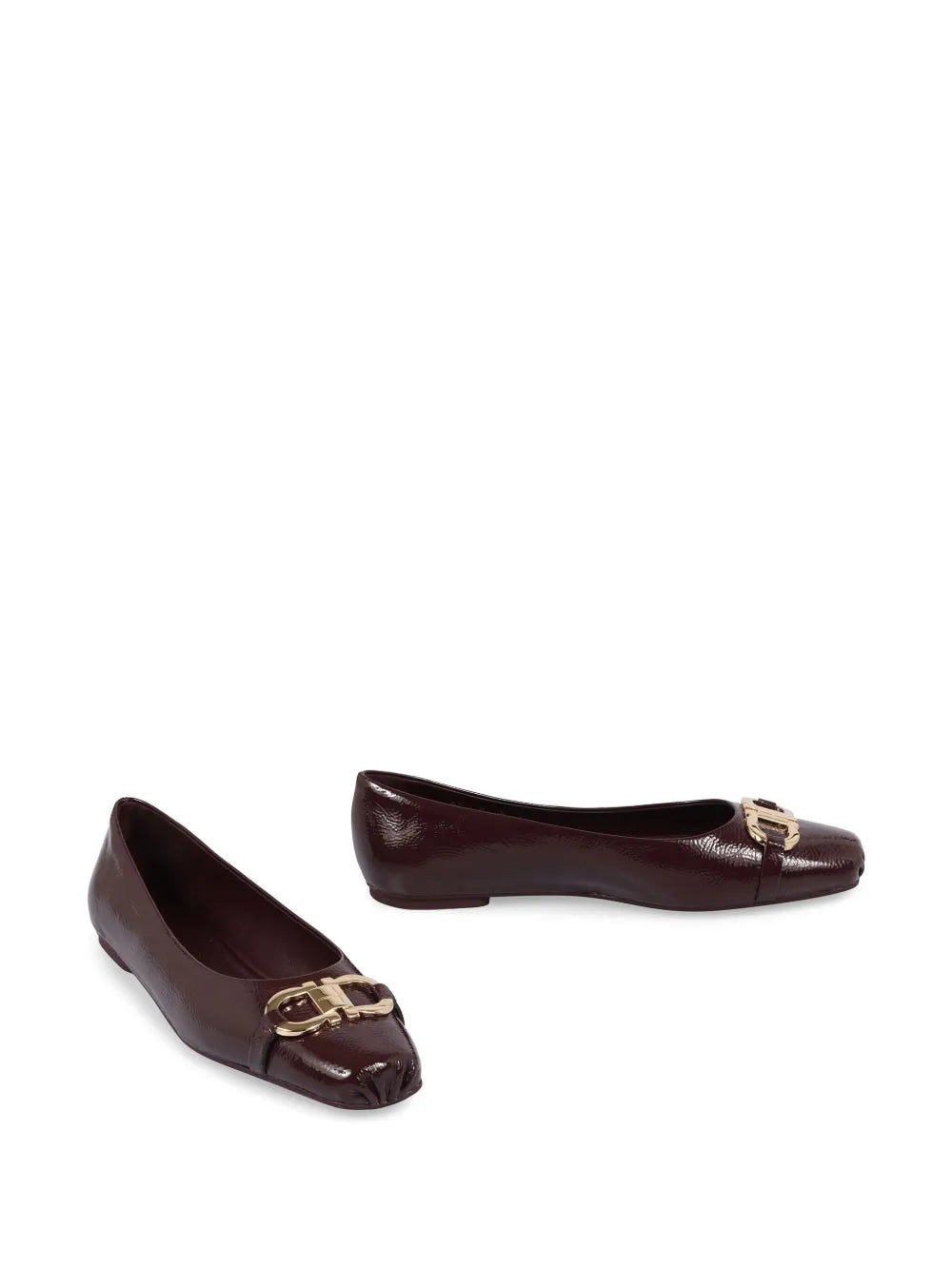 Ferragamo Gancini-plaque ballet flats