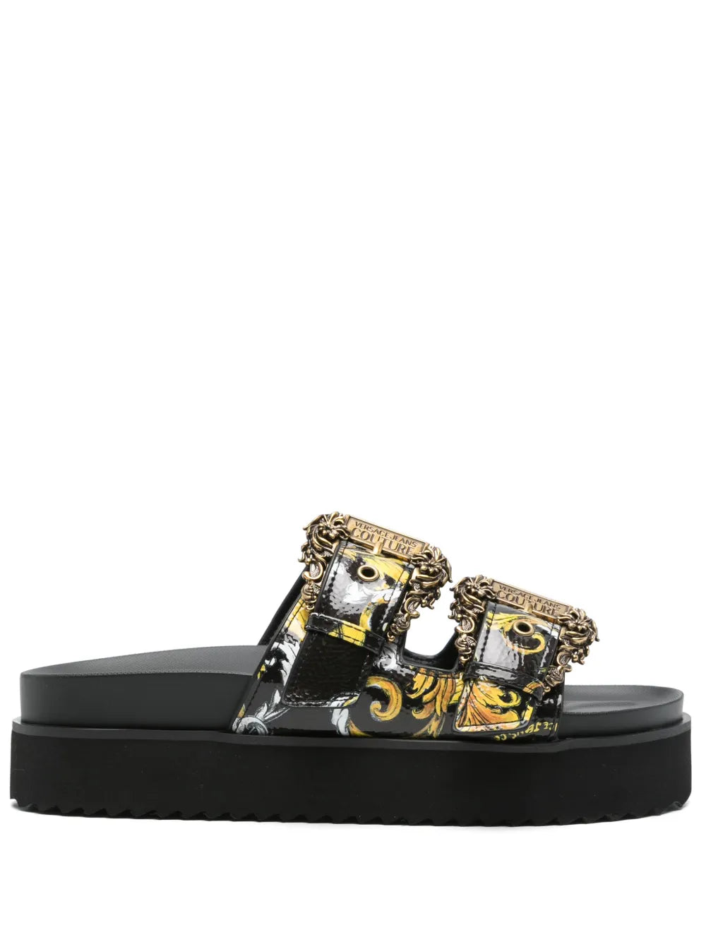 Versace Jeans Couture Barocco-print slides