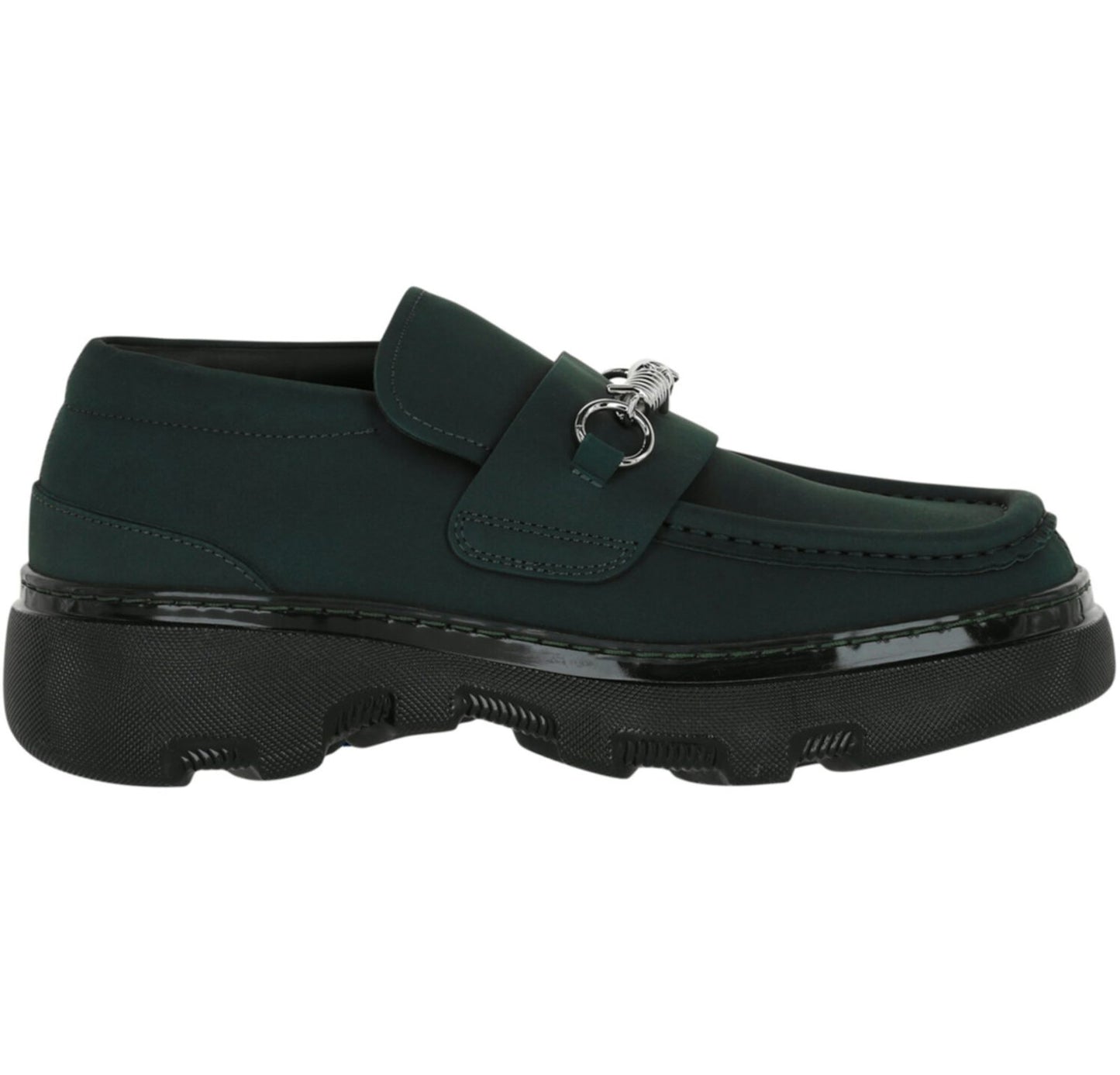 Burberry Creeper Clamp Loafers Green