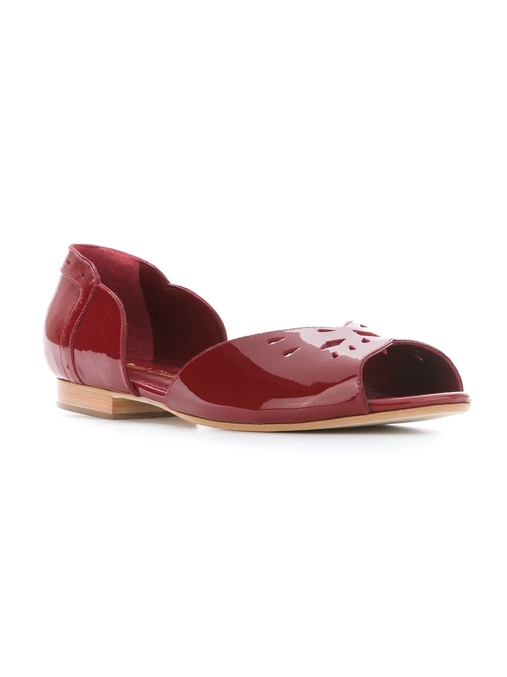 Sarah Chofakian patent leather ballerinas