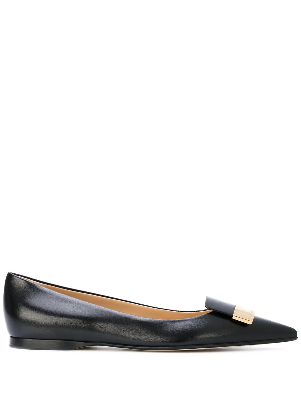 Sergio Rossi logo plaque ballerinas 