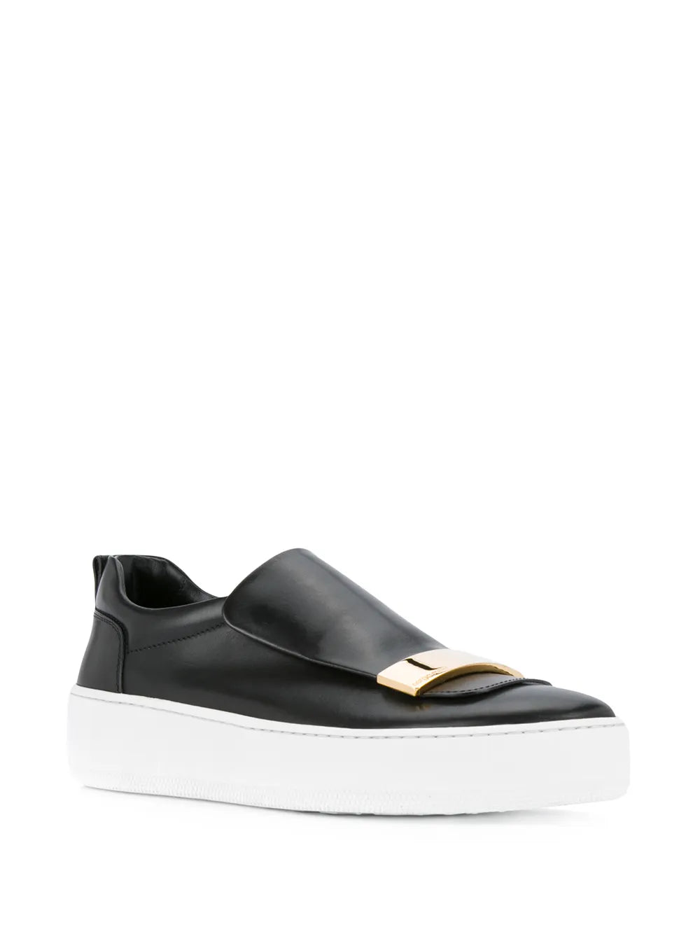 Sergio Rossi plaque detail slip-on sneakers