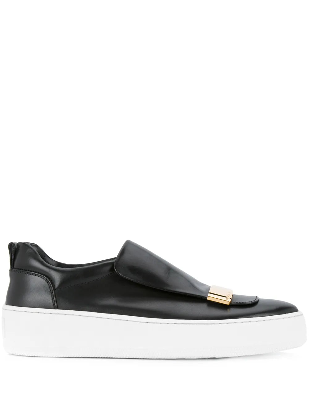 Sergio Rossi plaque detail slip-on sneakers