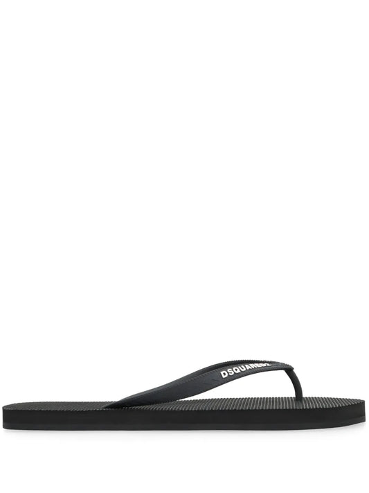 DSQUARED2 logo flip flops
