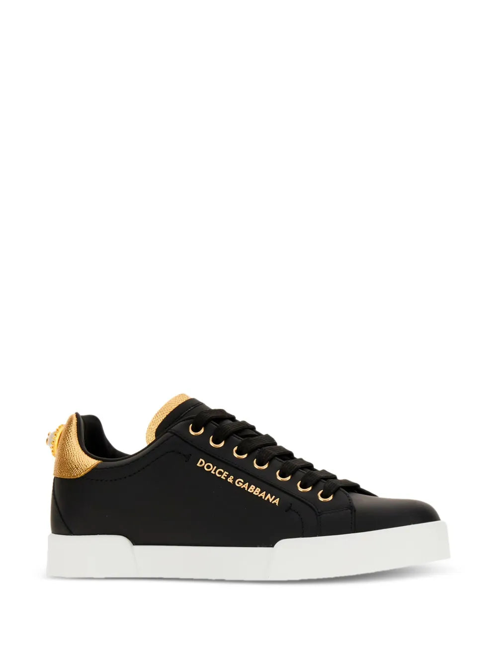 Dolce & Gabbana Portofino logo-tag leather sneakers