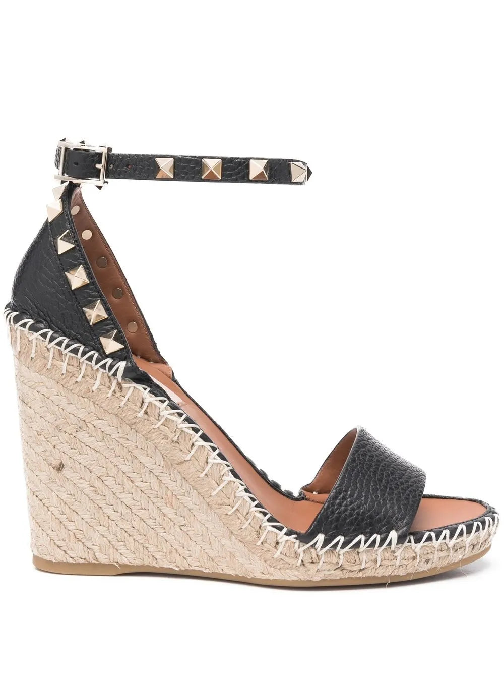 Valentino Garavani Double Rockstud 95mm wedge espadrilles