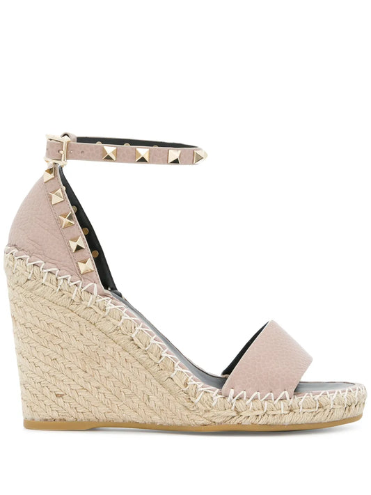 Valentino Garavani Double Rockstud 95mm wedge espadrilles