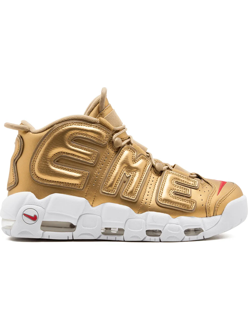 Supreme x Air More Uptempo "Suptempo Gold" sneakers