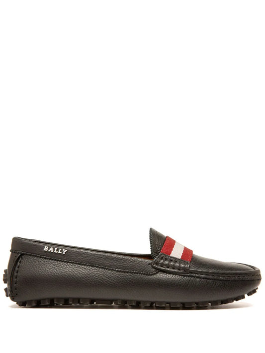 Bally stripe-detail loafers