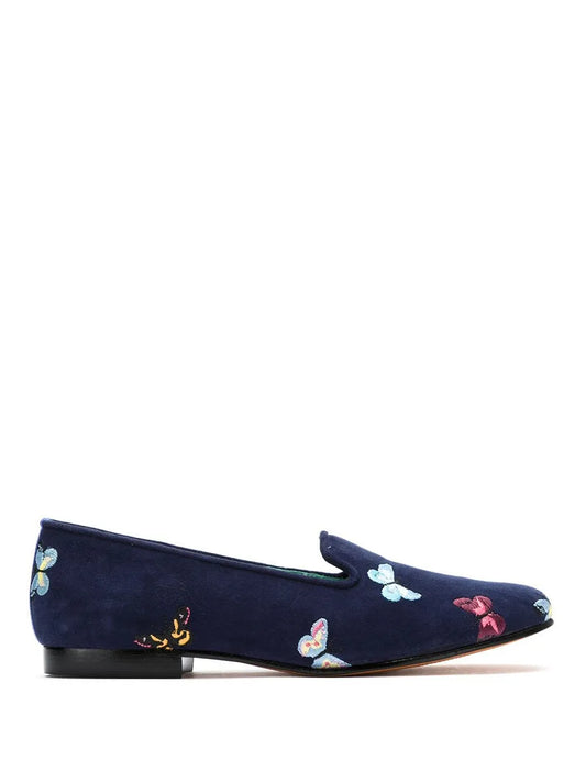 Blue Bird Shoes suede Borboletas slippers