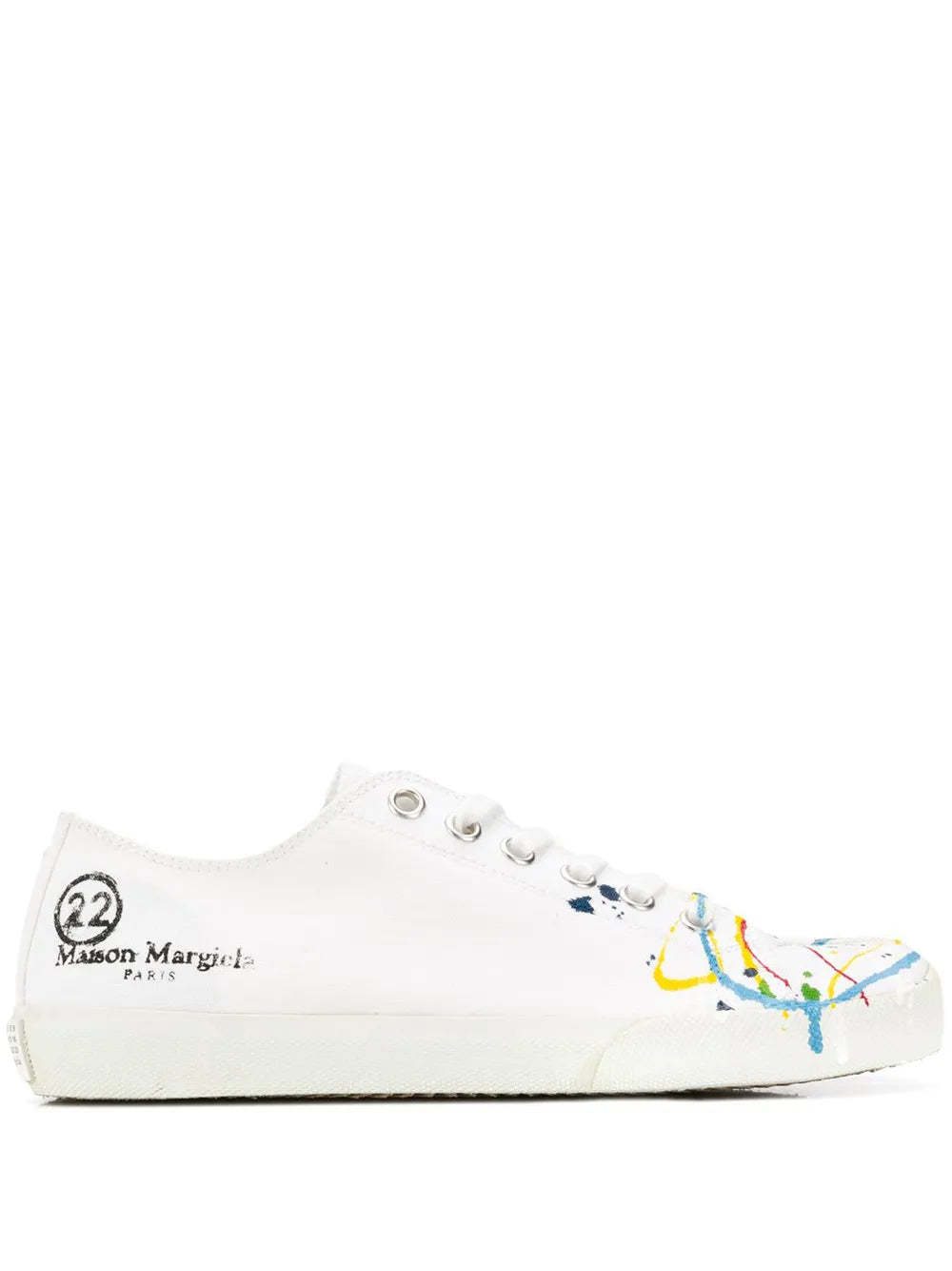 Maison Margiela Tabi paint-splatter sneakers