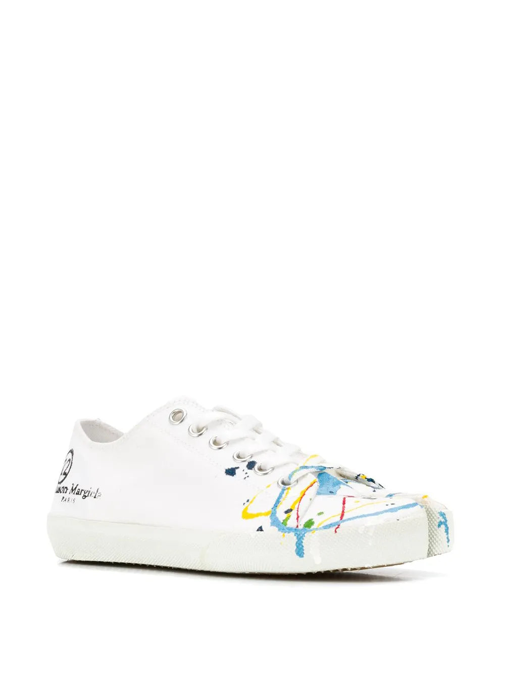 Maison Margiela Tabi paint-splatter sneakers