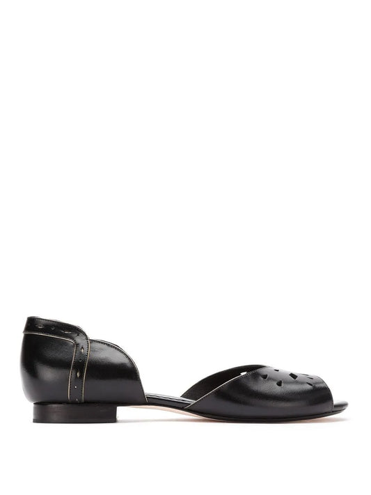 Sarah Chofakian leather ballerinas