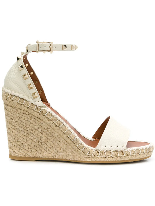 Valentino Garavani Double Rockstud 95mm wedge sandals