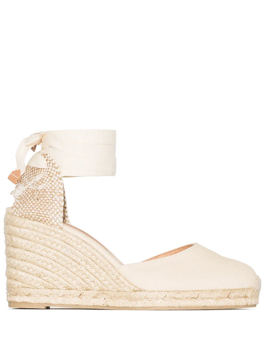 Castañer Carina 80 canvas wedge heels