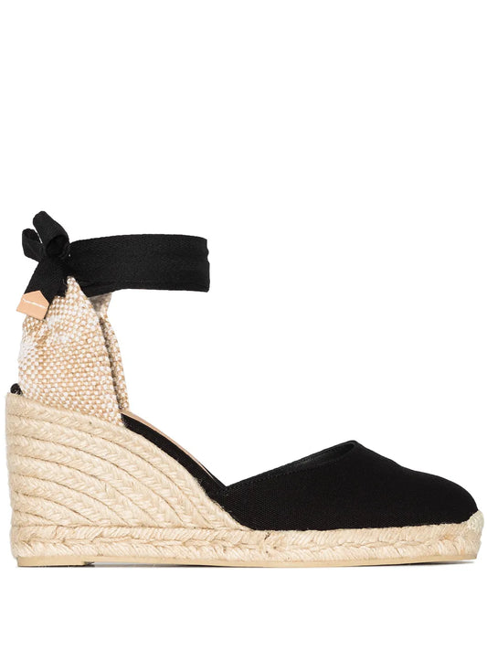 Castañer Carina 80mm ankle-tie wedge sandals