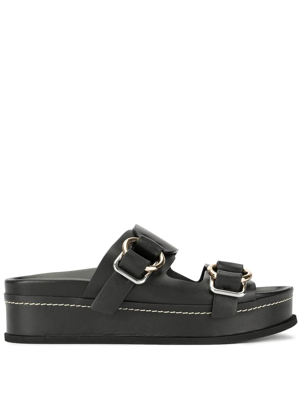 3.1 Phillip Lim Freida double-buckle platform slides