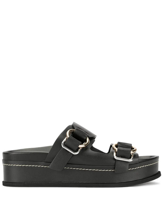 3.1 Phillip Lim Freida double-buckle platform slides