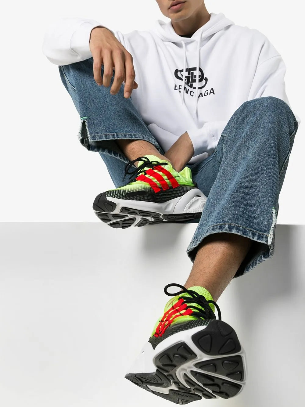 adidas LXCON "Core Black/Shock Red/Cloud White" sneakers