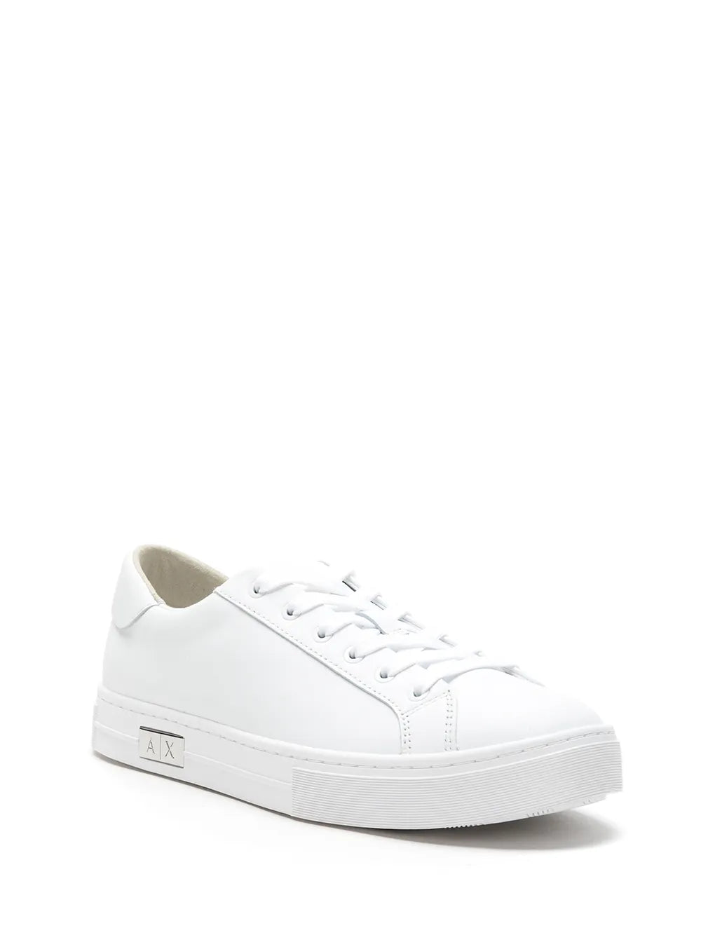 Armani Exchange logo-plaque lace-up sneakers